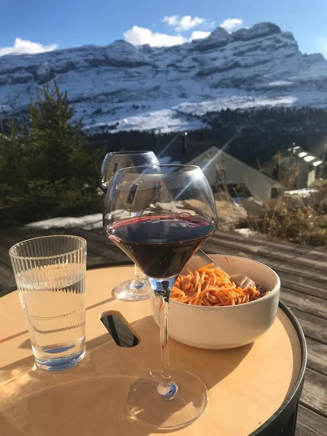 MAGNIFIQUE APPARTEMENT AVEC TERRASSE, 2 chambres et coin montagne, 6 personnes Flaine
